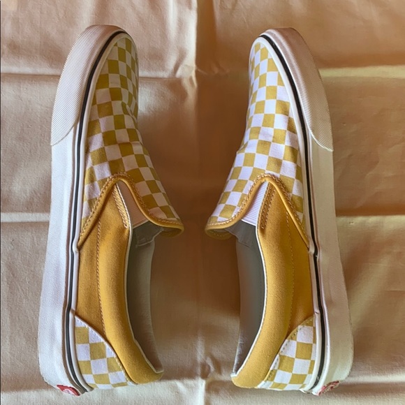Vans Yellow Checkerboard Slip-On - Picture 3 of 6